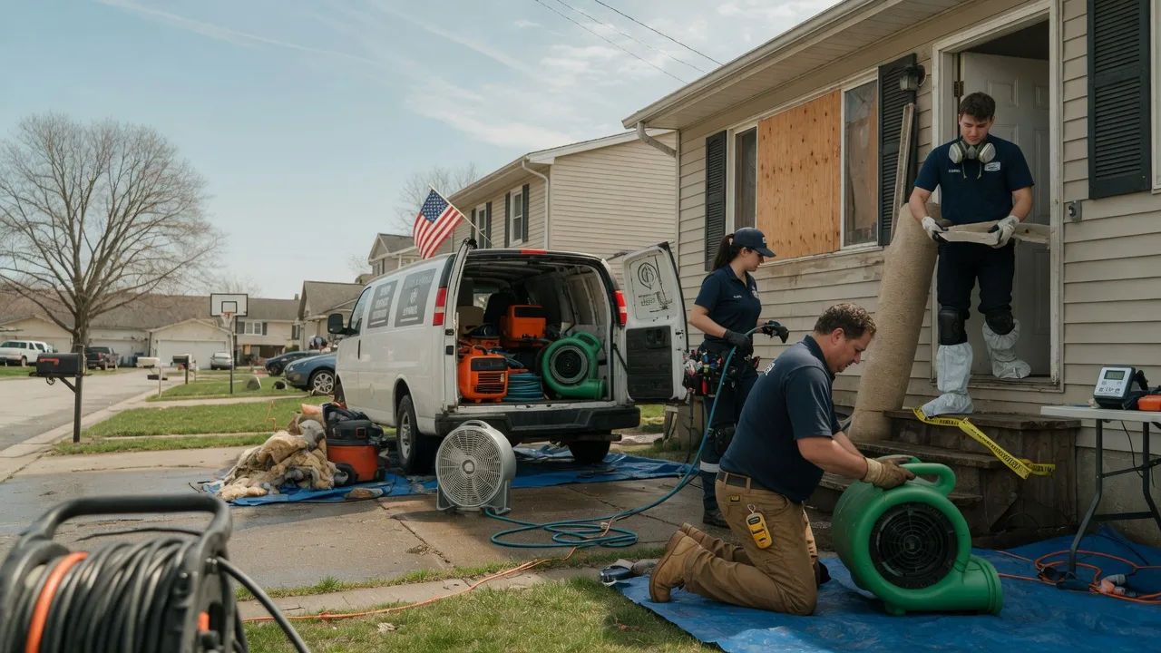 Water Damage Restoration in State Line, PA near me
